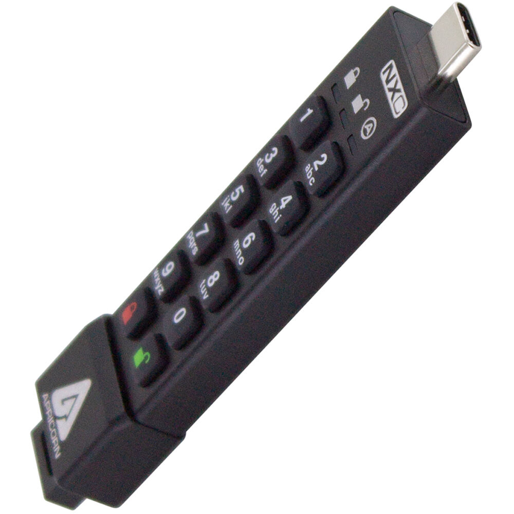 Apricorn Aegis Secure Key 3NXC 128GB USB Type-C - Encriptado, IP68, Teclado Resistente