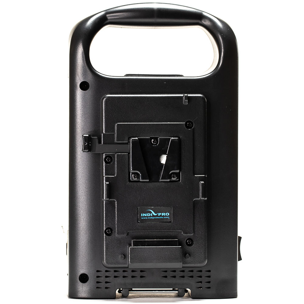 IndiPRO Tools Cargador Doble de Batería V-Mount con Salida XLR