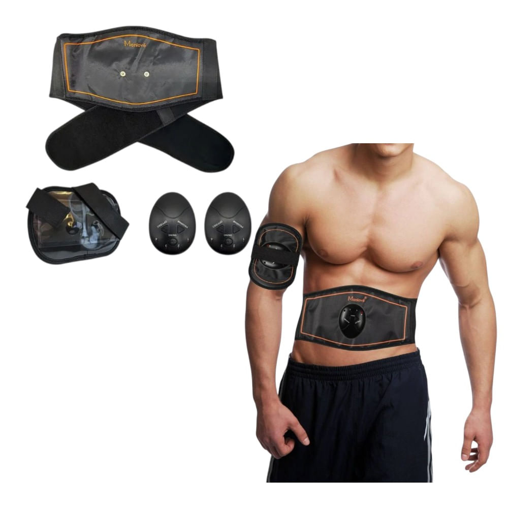 Cinturón de Electroestimulación Muscular EMS Tonificador Abdominal y Fitness
