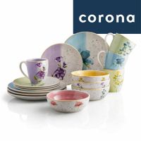 Vajilla Corona Armonía 16 Piezas Floral Multicolor