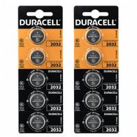 Baterías Tipo Moneda CR2032 3V Pack X10 Larga Duración Para Equipos Electrónicos