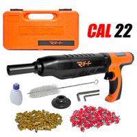Pistola Fulminante Silenciosa Cañón Largo Calibre 22 Riff R-PT398KIT Semi-Automatica y Acc.