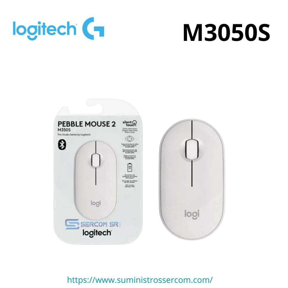 MOUSE LOGITECH PEBBLE 2 M350S BLUETOOTH WIRELESS WHITE