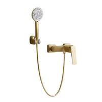 Mezcladora para Ducha Dorado Cepillado para Baño Moderno