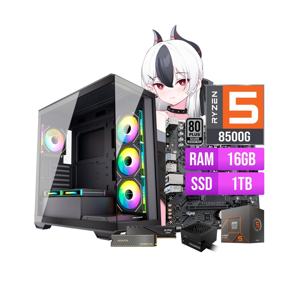 CPU GAMER RYZEN 5 8500G 16GB RAM DDR5 1TB SSD
