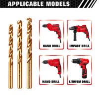 Juego de 6 Brocas HSS 2 3 4 5 6 y 8 mm wiseup 102401