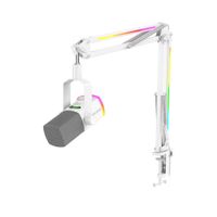 Micrófono Fifine AM8ProT Blanco con Brazo Ajustable