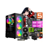 CPU GAMER RYZEN 5 5500 16GB RAM 1TB SSD RTX 3050 6GB
