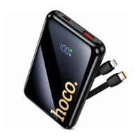 Power bank HOCO Q37 Graceful 22.5W PD20W 10000mAh. Cables Integrados Negro