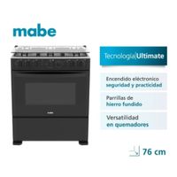 Cocina de Piso a Gas Negro Mabe  CMP3020FN1