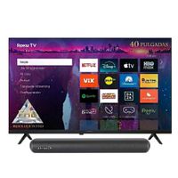 Combo TV Smart FHD 40 pulgadas Aiwa Roku TV AW40B2RK mas Barra de Sonido Aiwa AWSBH20