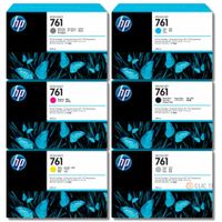 TINTA HP 761 400ML PACK DE 6 COLORES ORIGINAL