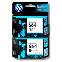 TINTA HP 664 NEGRO Y TRICOLOR ORIGINAL