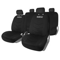 Set de Fundas Cubre Asientos SPARCO SPS431BKCB Negro 11 Piezas