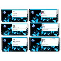 TINTA HP 727 300ML PACK DE 6 COLORES ORIGINAL