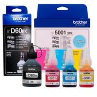 Kit Tinta Brother BT5001 3PK TANK, BTD60BK  4 colores
