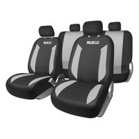 Set de Fundas Cubre Asiento  para Auto SPARCO SPS426GRCB Negro Gris 9 Piezas