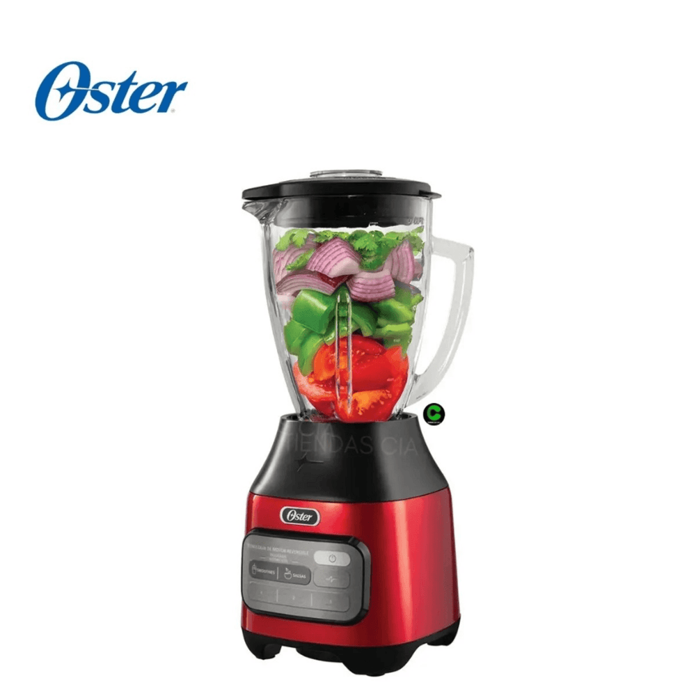 LICUADORA OSTER CON TEGNOLOGIA REVERSIBLE 1.5 LT  800W BLSTPEG-CRT- ROJO