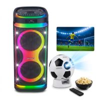 Combo One Box Aiwa AWPOH6D 1000W Batería Mas Proyector Inteligente Nium Gol Vision 720P
