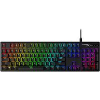 TECLADO ALÁMBRICO HYPERX ALLOY ORIGINS SWITCH AQUA | NEGRO