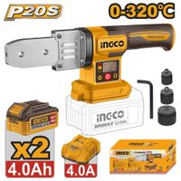 Termofusora Ingco 20V con 2 Baterías 4.0AH con 1 Cargador 4.0A PTWTLI20182