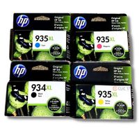 Kit Tinta HP 934XL, 935XL Cyan, Magenta, Amarillo, Negro Original