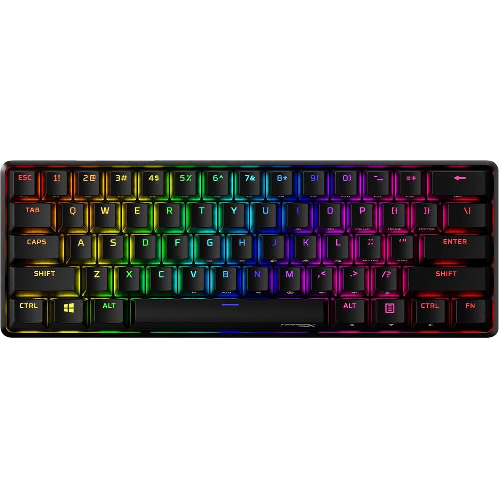 TECLADO ALÁMBRICO HYPERX ALLOY ORIGINS 60 SWITCH AQUA | NEGRO
