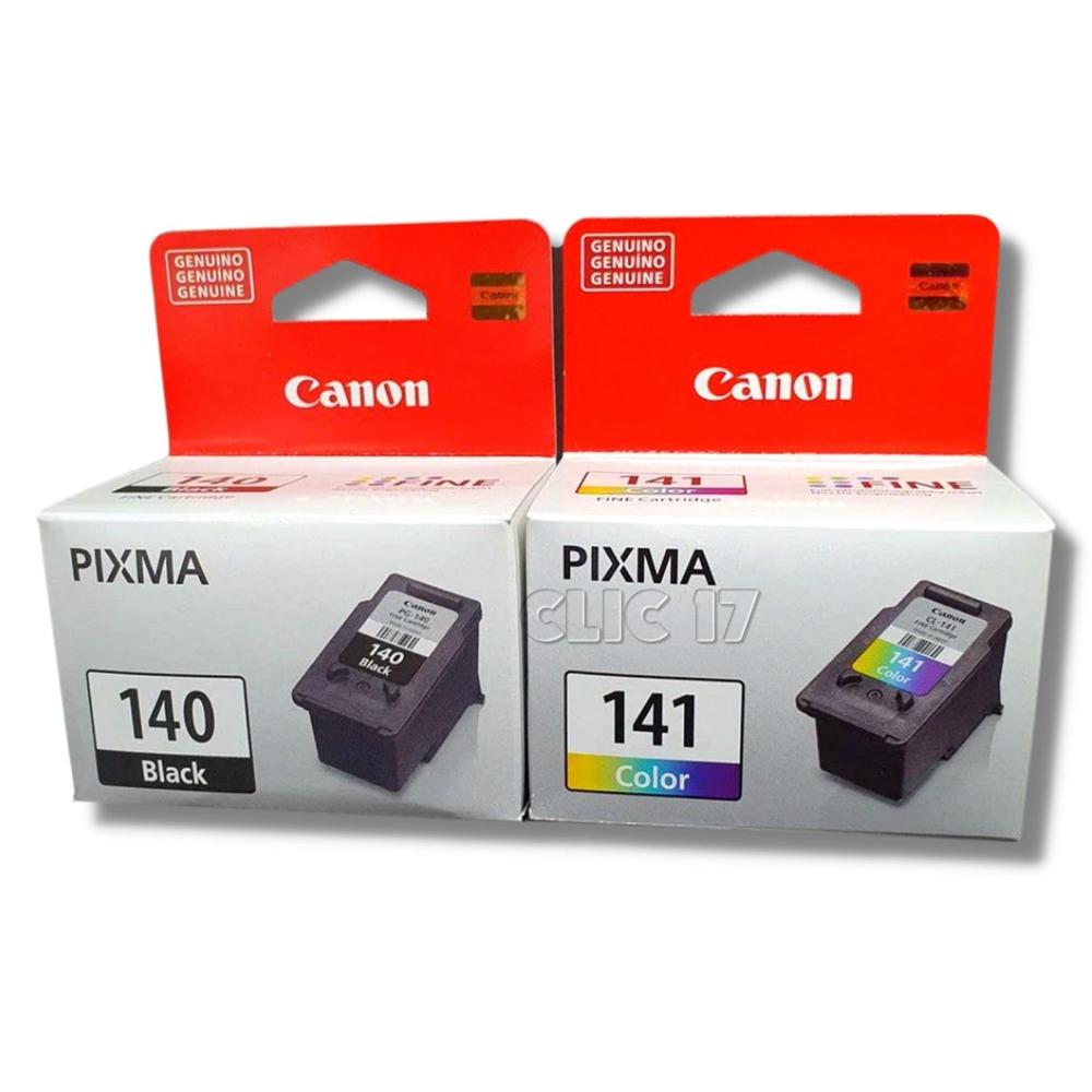 Kit Tinta Canon 140, 141 Negro, Tricolor Original