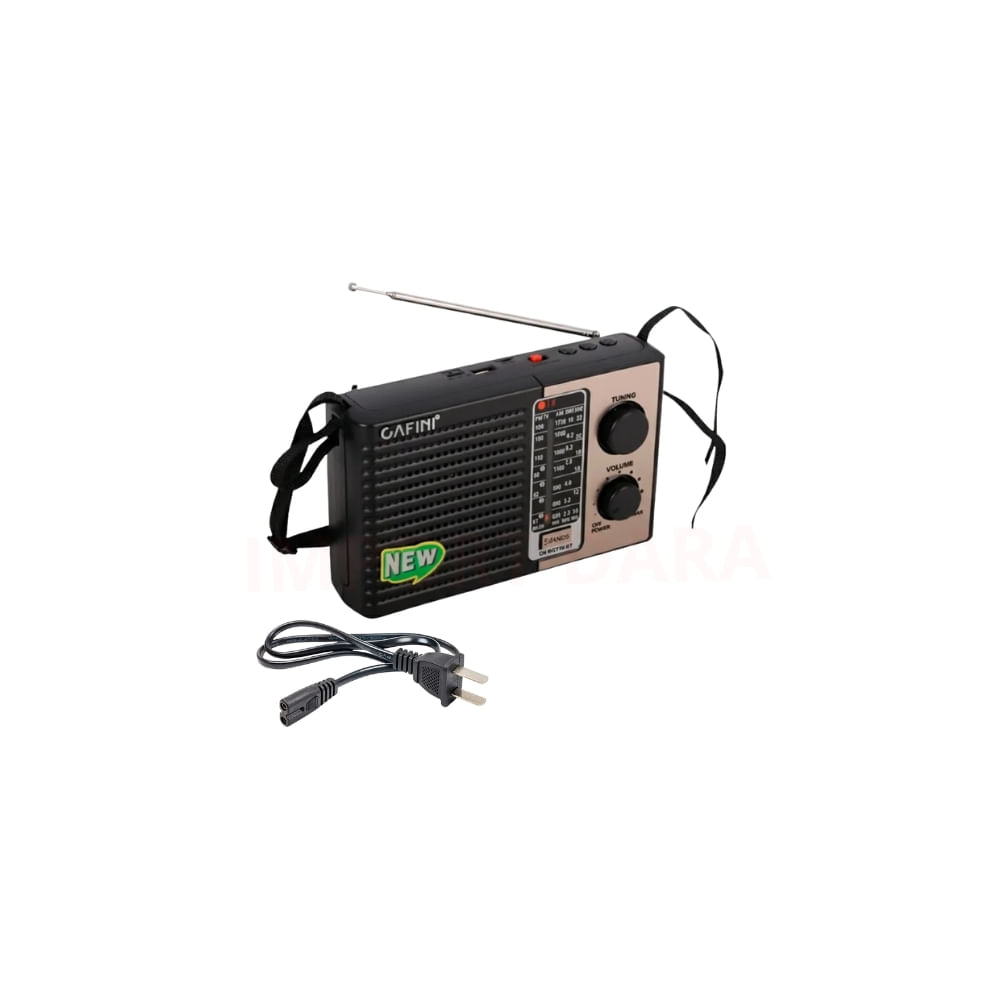 Radio CAFINI AM FM SW con Cable de Corriente