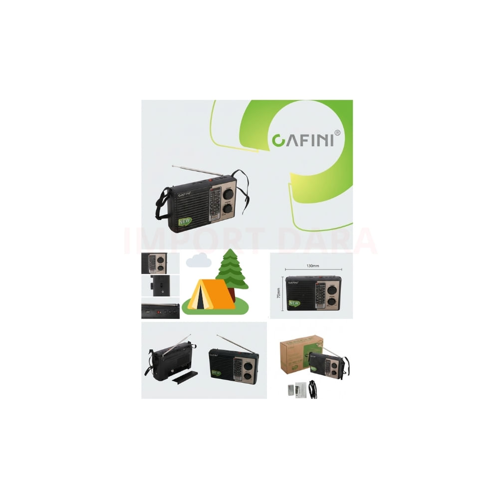Radio recargable Marca  cafini R10