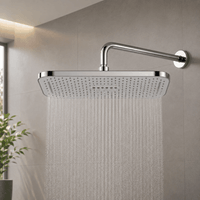 Ducha Tipo Lluvia 32 x 21 cm ABS Boquillas Antisarro de Silicona