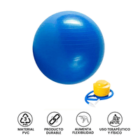 Pelota para Pilates Yoga de 75 cm con Inflador