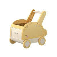 Carrito de juguetes para bebés y niños con mango para practicar el caminar y organizar juguetes