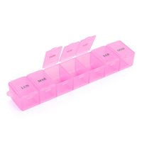 Pastillero Semanal Capsulero de 1 TOMA Rosado