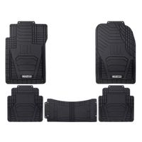 Alfombras de Piso para Auto SPARCO SPF509BK-5 Negro 5 Piezas Antideslizante