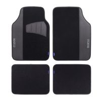 Alfombras de Piso para Auto SPARCO SPF503 PVC Negro 4 Piezas Antideslizante