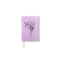 CUADERNO A6 BOLSILLO FLORES LILA CENTAURY