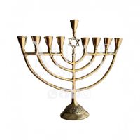 Hanukka Candelabro de 9 Velas en Bronce Fundido 29.5 cm - MFAP
