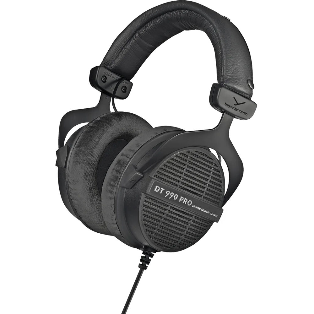 Beyerdynamic DT 990 PRO Auriculares de Estudio Abiertos 250 Ohm con Earpads de Velour y Ca