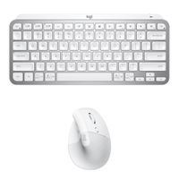 Logitech Kit Creativo MX Keys Mini y Mouse Vertical Lift - Conectividad Bluetooth y 2.4 GH