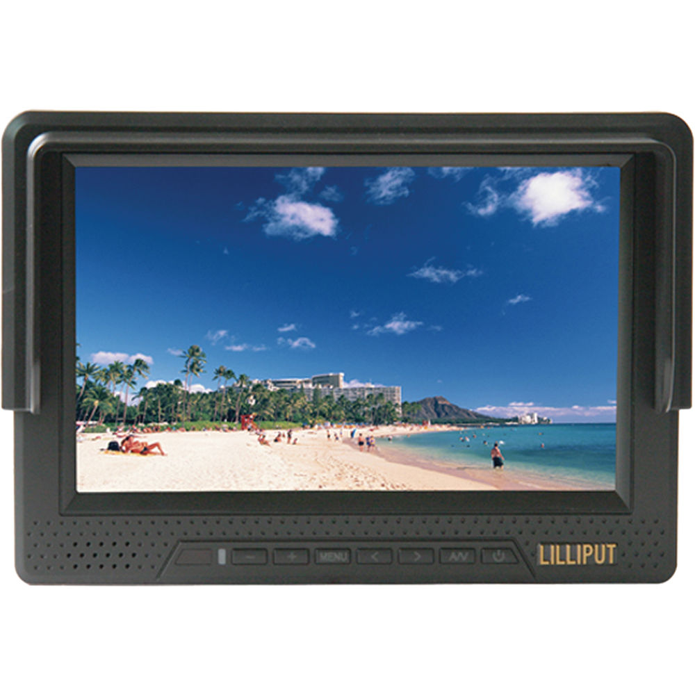 Lilliput Monitor 7"" HDMI On-Camera 800x480 IPS con Batería Integrada y Montura