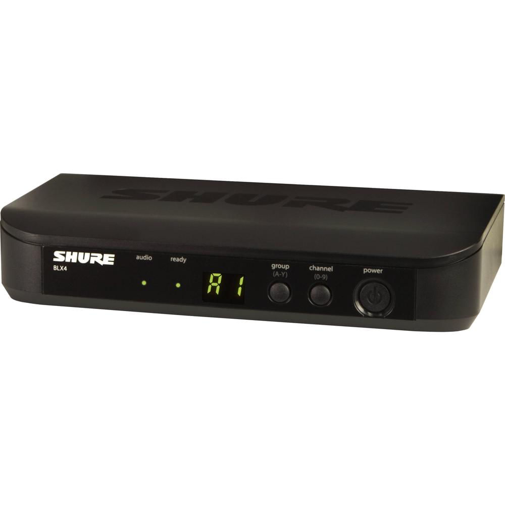 Shure BLX4 Receptor Inalámbrico de Mesa J11 (596 a 616 MHz) - Diseño Compacto, 123 Frecu