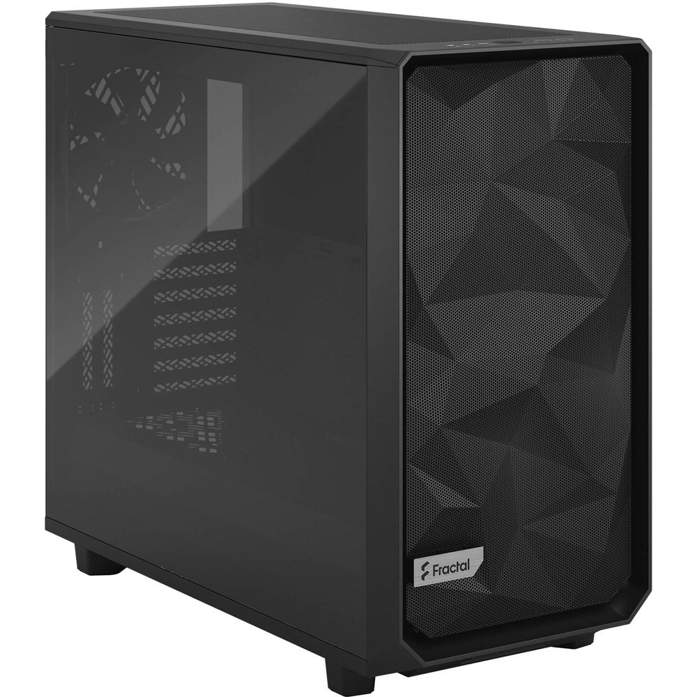 Fractal Design Meshify 2 Caja Mid-Tower Negra con Vidrio Templado Claro - Soporte E-ATX, 6