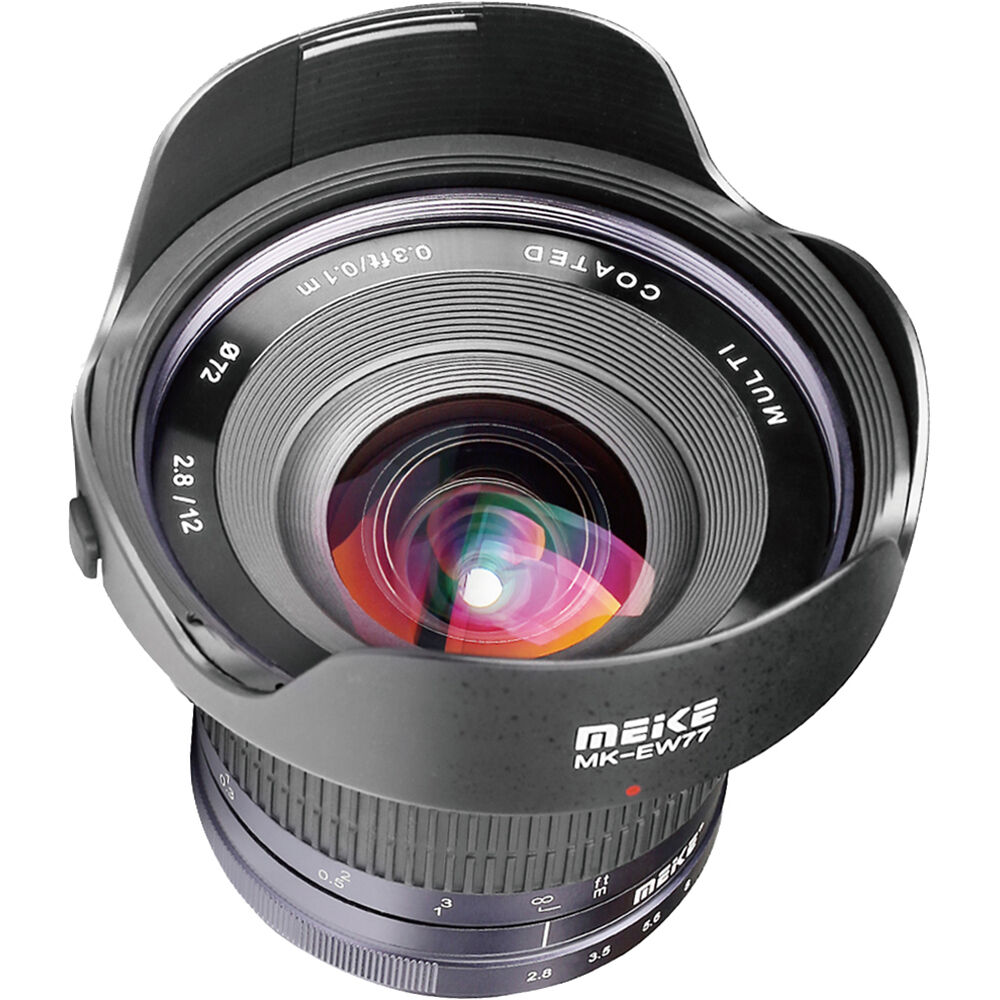 Meike MK-12mm f/2.8 Lente E-Mount para Sony E - Apertura f/2.8, Enfoque Manual, Construcci