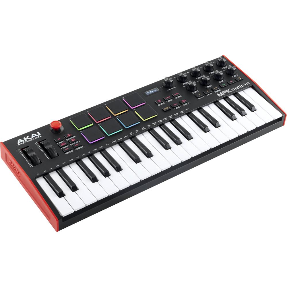 Akai Professional MPK Mini Plus Controlador MIDI de 37 Teclas Sensibles a la Velocidad con