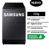 Lavadora Samsung Ecobubble 13kg Gris Grafito WA40F13E4CPE