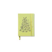 CUADERNO A6 BOLSILLO FLORES VERDE MENTA  WHITE CHESTNUT