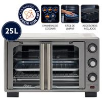 Horno con freidora de aire Oster de 25 litros puertas francesas TSSTTV25FDMAFNS