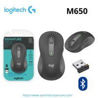 MOUSE LOGITECH SIGNATURE M650 SILENT LARGE LEFT WIRELESS BLUETOOTH BLACK