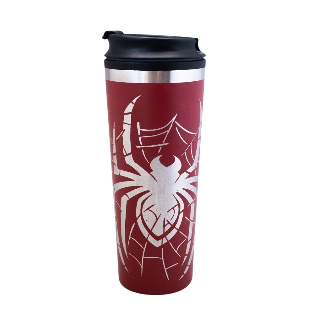Mug Tomatodo Plastico Termico Spiderman Con Boquilla Keep 450 ML